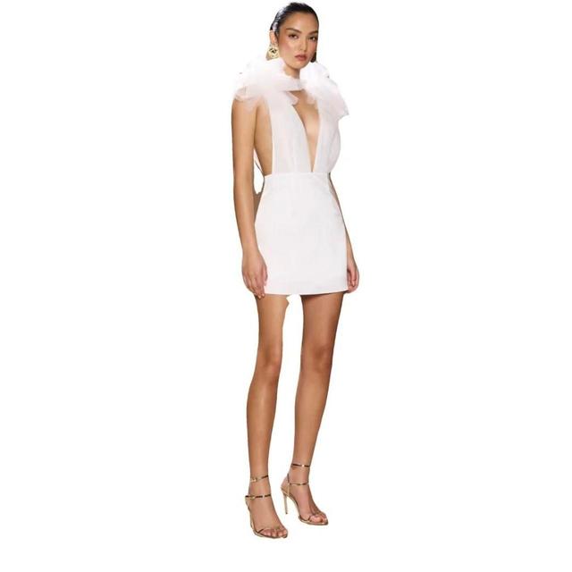 Sonya Moda Women's Mini Dress - White - 6 on Productcaster.