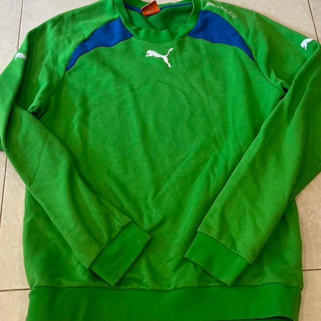 Puma Men's Jumper - Green/Orange - XXS on Productcaster.