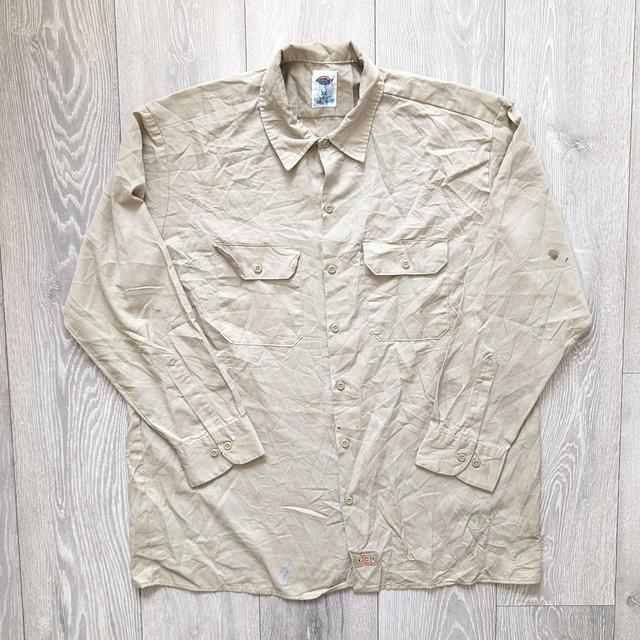 Dickies Men's Shirt - Tan/Cream - XL on Productcaster.