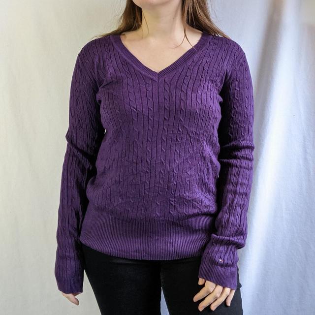 Tommy Hilfiger Women's Jumper - Purple - XL on Productcaster.