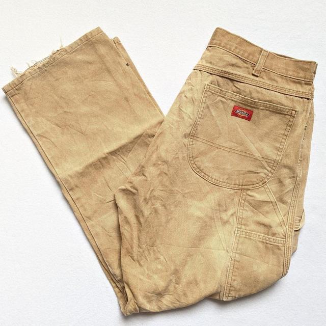 Dickies Men's Jeans - Cream/Tan - 36" on Productcaster.