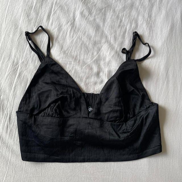 Zara Women's Crop top - Black - M on Productcaster.