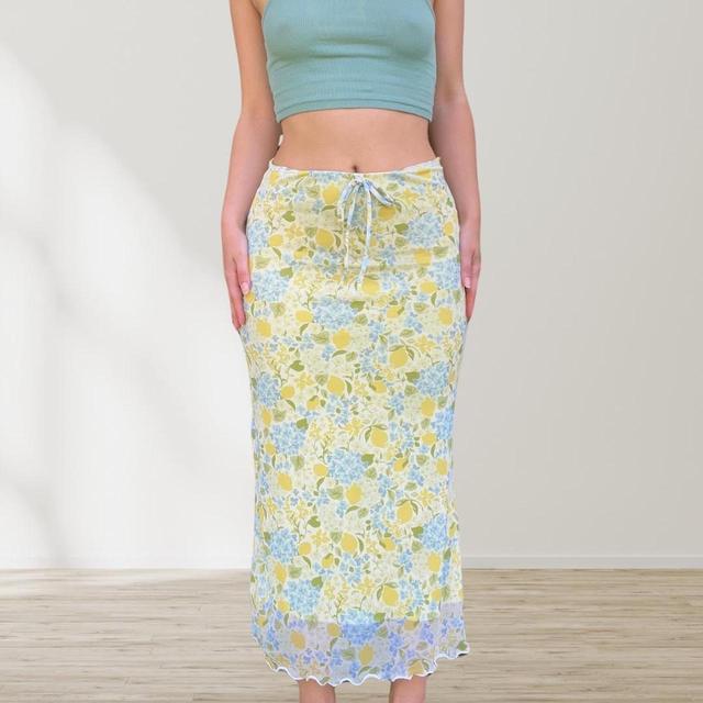 Handmade Women's Maxi Skirt - Multi/Yellow - M on Productcaster.