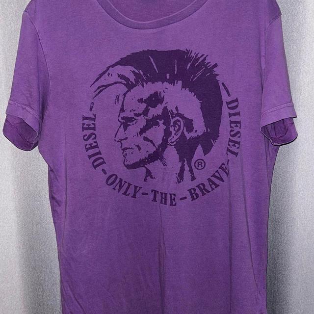 Diesel Men's T-shirt - Purple - S on Productcaster.