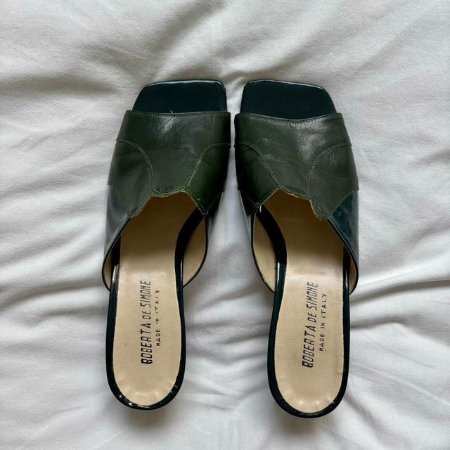 Women's Mules - Green/Khaki - UK 6.5 on Productcaster.