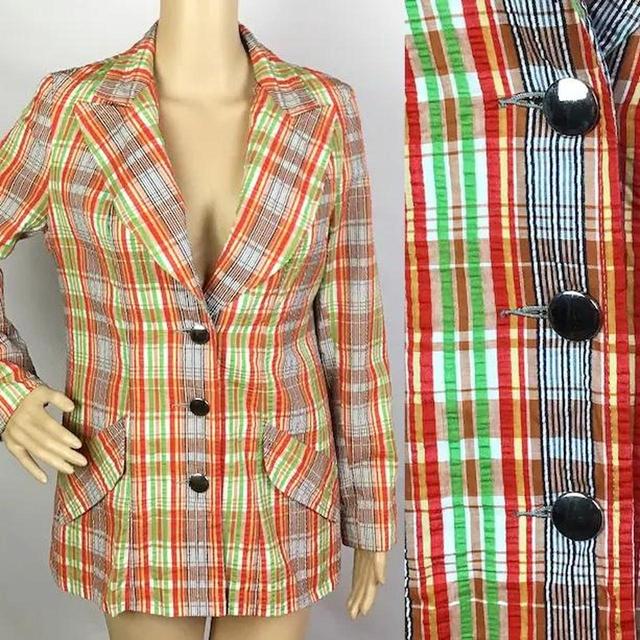 Vintage Women's Blazer Jacket - Multi - S on Productcaster.