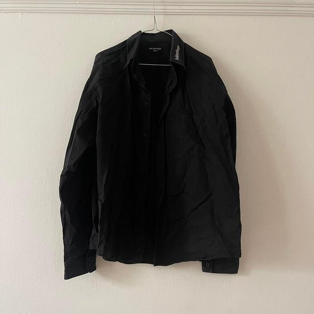 Balenciaga Men's Shirt - Black - L on Productcaster.