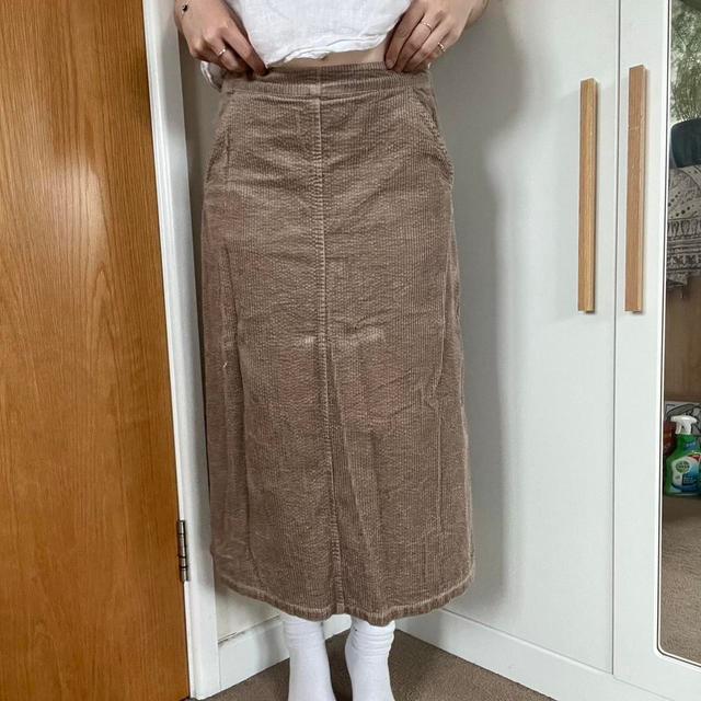 Women's Corduroy Skirt - Brown - S on Productcaster.