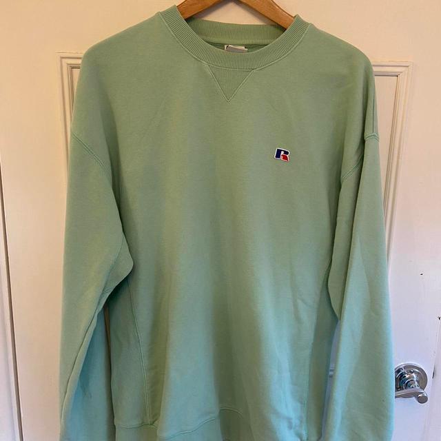 Russell Athletic Men's Sweatshirt - Green - L on Productcaster.