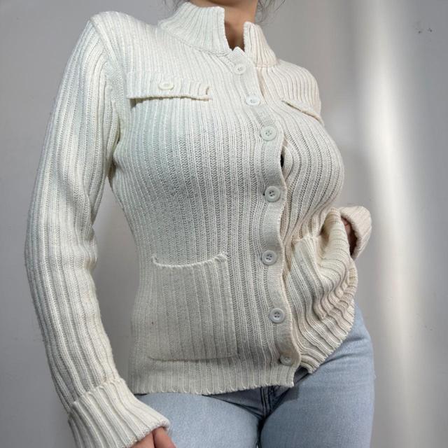 Vintage Women's Jumper - Cream - S on Productcaster.