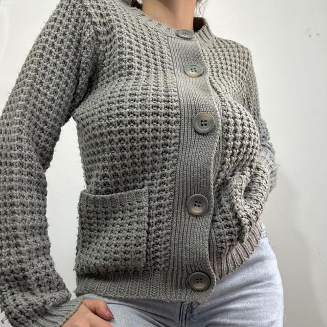 Vintage Women's Jumper - Grey - M on Productcaster.