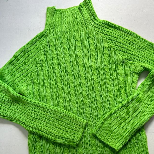 Vintage Women's Jumper - Green - S on Productcaster.