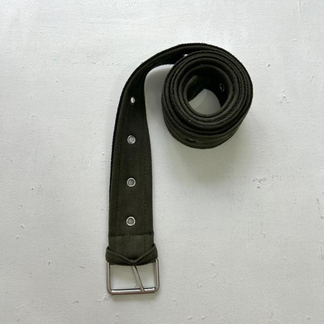 Vintage Women's Belt - Silver/Khaki on Productcaster.