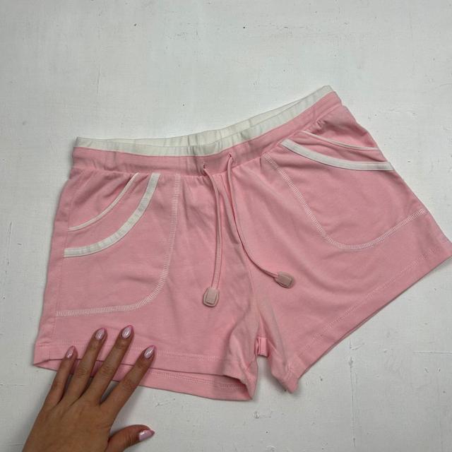 Vintage Women's Shorts - White/Pink - S on Productcaster.