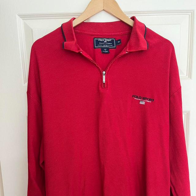 Ralph Lauren Men's Sweatshirt - Red - XL on Productcaster.