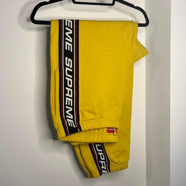 Supreme Men's Sweatpants - Yellow - L on Productcaster.