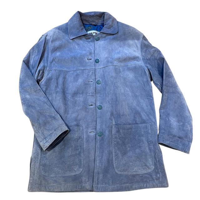 Biba Women's Suede Jacket - Blue on Productcaster.