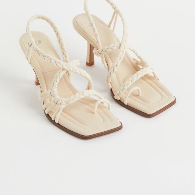 H&M Women's Sandals - Cream - UK 3 on Productcaster.