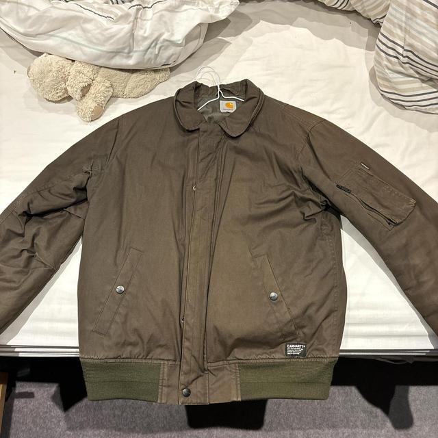 Carhartt Men's Bomber Jacket - Khaki - M on Productcaster.