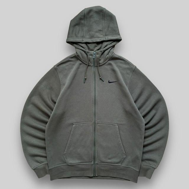 Nike Men's Hoodie - Khaki/Green - L on Productcaster.