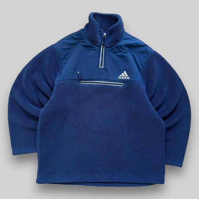 Adidas Men's Jumper - Navy/Blue - L on Productcaster.