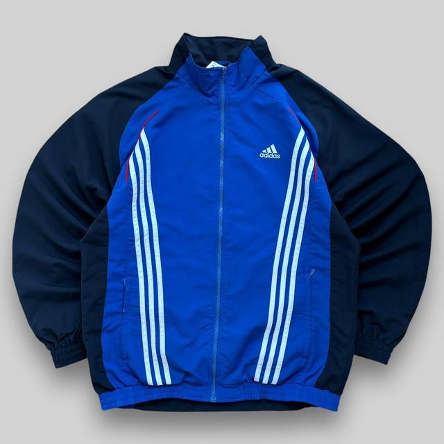 Adidas Men's Lightweight Jacket - Blue/Navy - L on Productcaster.