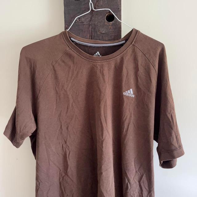 Adidas Men's T-shirt - Brown - L on Productcaster.