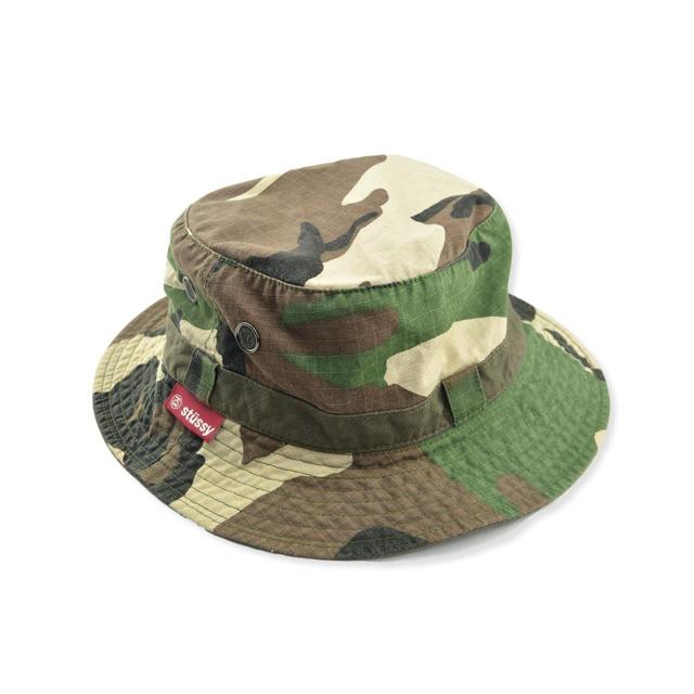 Stüssy Men's Hat - Green/Khaki on Productcaster.