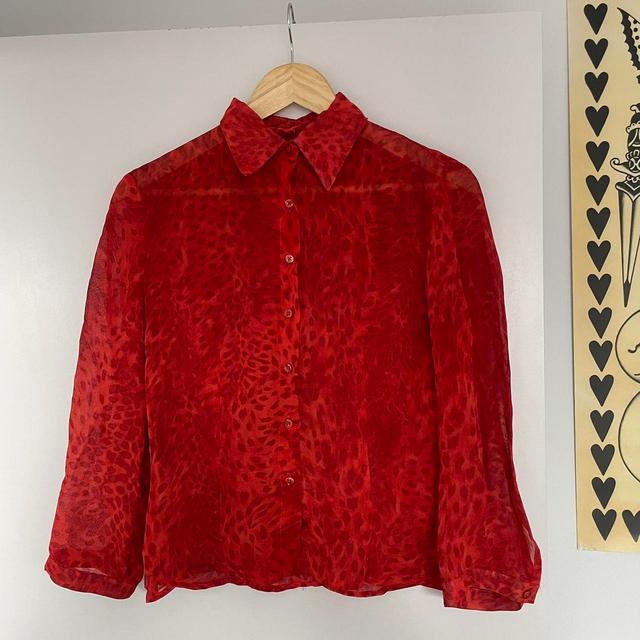 Women's Blouse - Red - 8 on Productcaster.