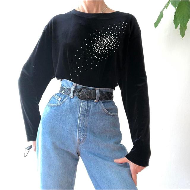 Vintage Women's Jumper - Black on Productcaster.