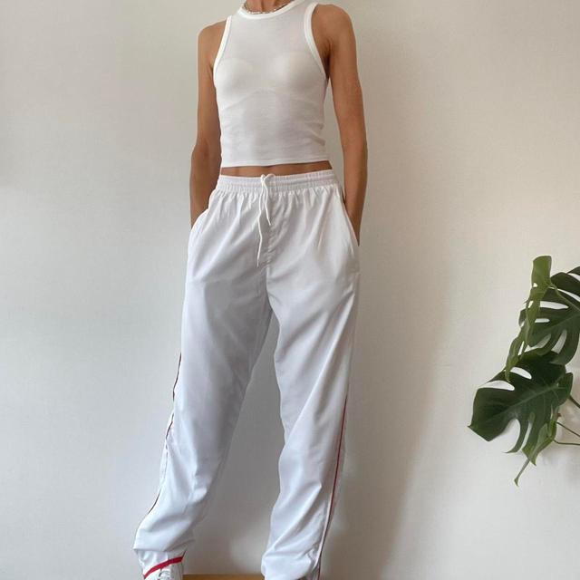 Vintage Women's Trousers - White on Productcaster.