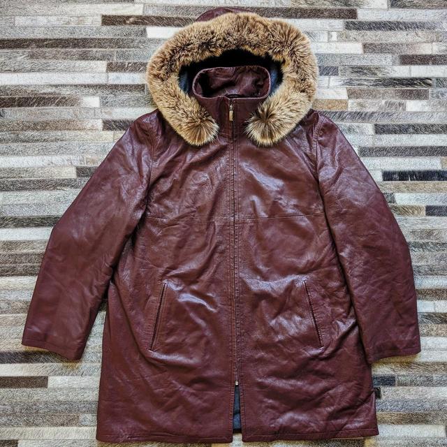 Vera Pelle Men's Parka - Brown - L on Productcaster.