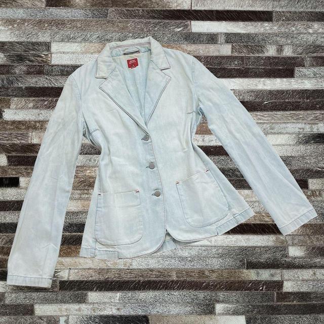 Miss Sixty Women's Tailored jacket - White/Blue - M on Productcaster.