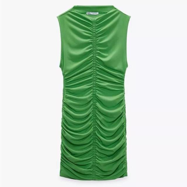 Zara Women's Bodycon Dress - Green - S on Productcaster.