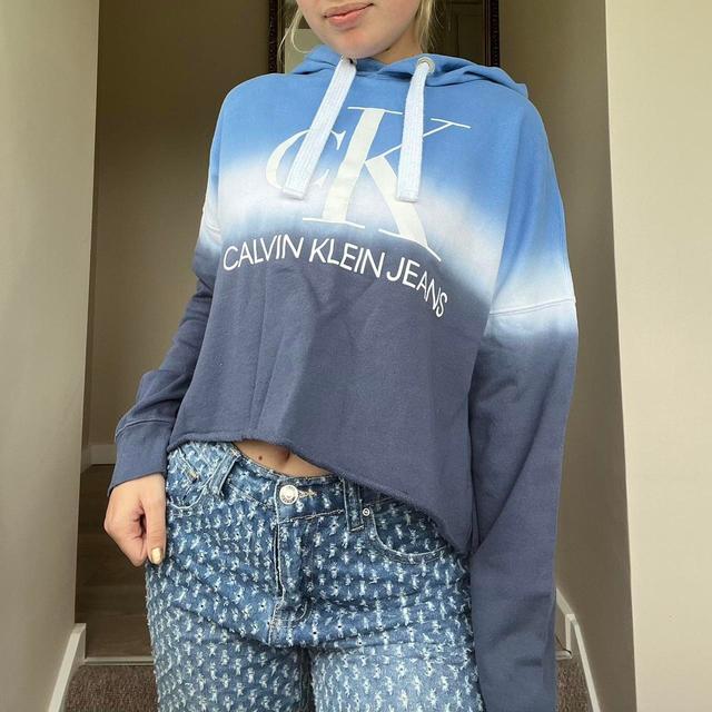 Calvin Klein Women's Hoodie - Blue - XS on Productcaster.