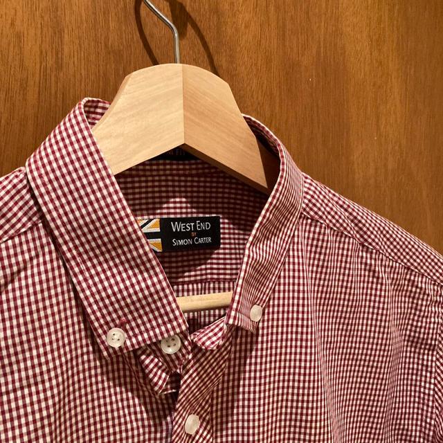 Simon Carter Men's Shirt - Red/White - M on Productcaster.