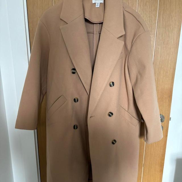 Topshop Petite Women's Peacoat - Tan - UK 12 on Productcaster.