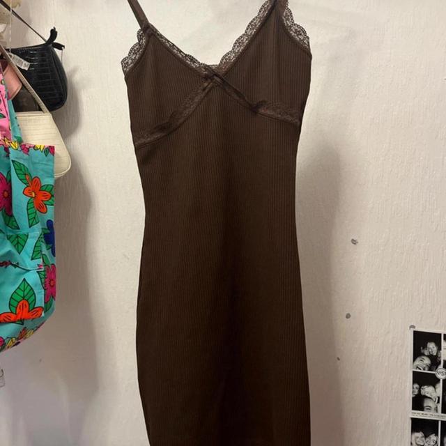 H&M Women's Bodycon Dress - Brown - 6 on Productcaster.