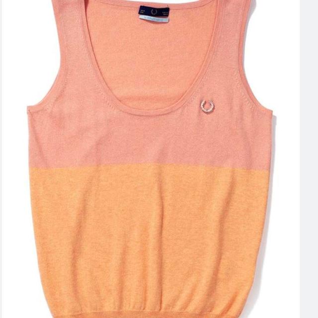 Fred Perry Women's Jumper - Pink/Orange - S on Productcaster.