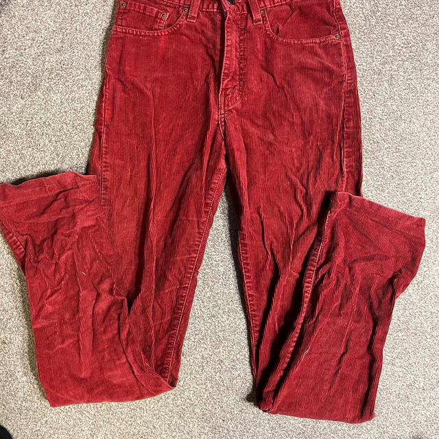 Levi's Women's Bootcut Trousers - Red - UK 8 on Productcaster.