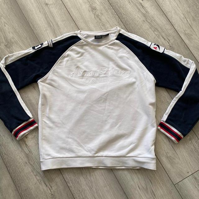 Armani Exchange Men's Sweatshirt - White - S on Productcaster.