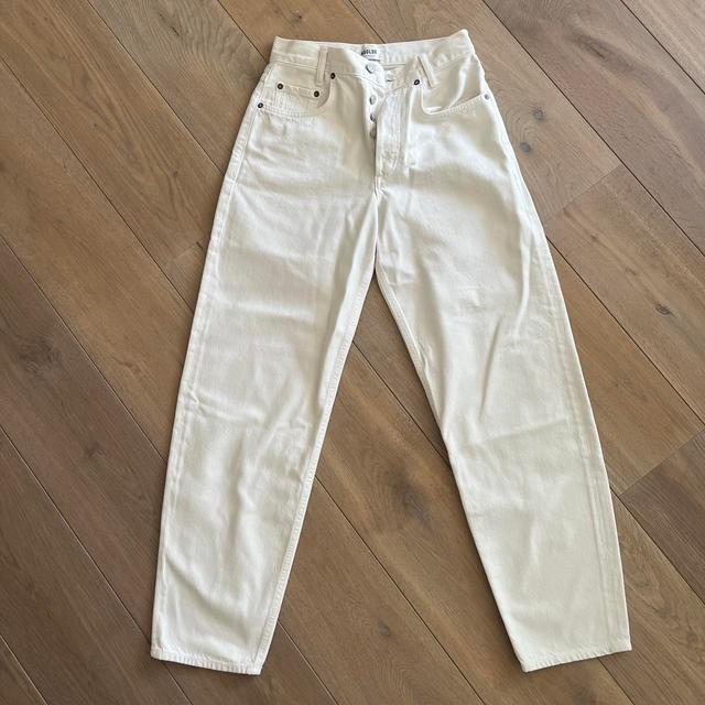 AGOLDE Women's Jeans - Cream/White - 25" on Productcaster.