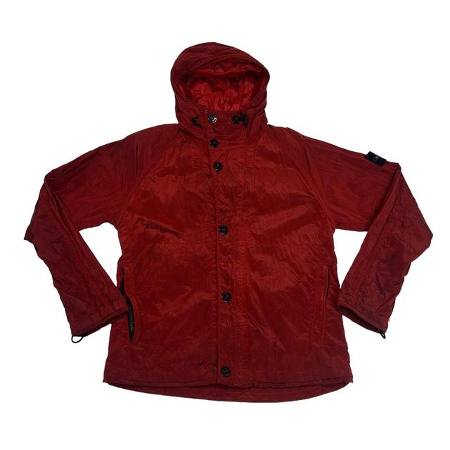 Stone Island Men's Jacket - Red - M on Productcaster.