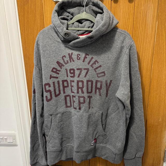 Superdry Men's Hoodie - Grey - XL on Productcaster.