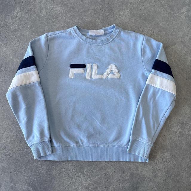 Fila Women's Sweatshirt - Blue - XS on Productcaster.