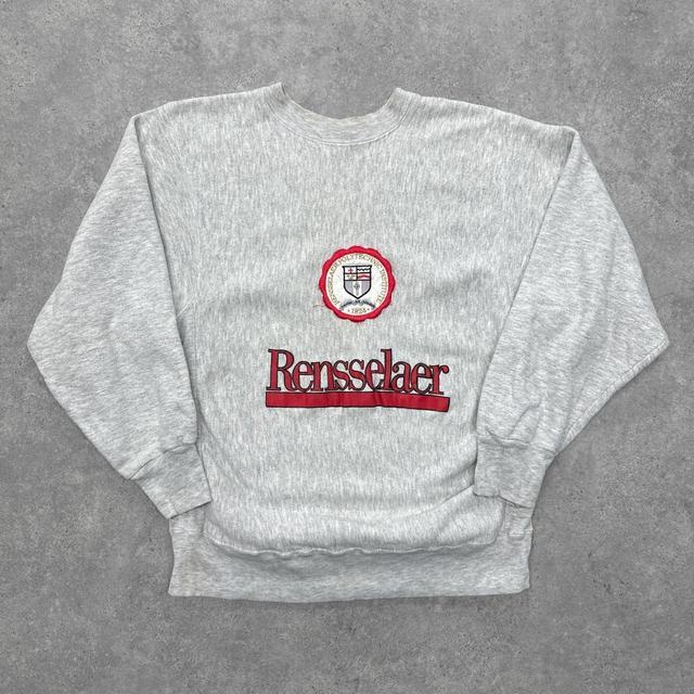 Vintage Men's Sweatshirt - Grey - M on Productcaster.