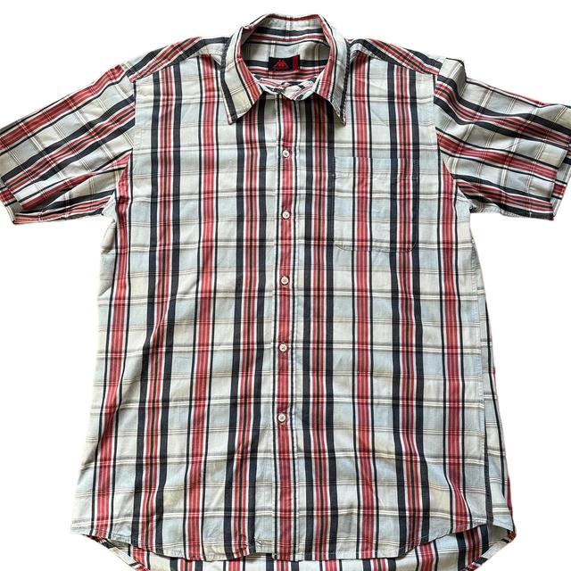 Kappa Men's Shirt - Red/White - L on Productcaster.