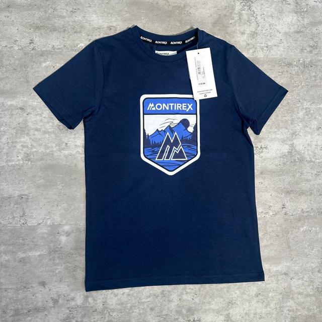 Montirex Kids' T-shirt - Navy/Blue on Productcaster.