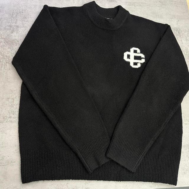 The Couture Club Men's Jumper - White/Black - XS on Productcaster.