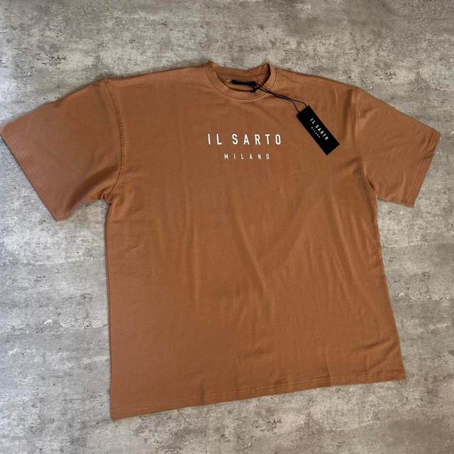 Designer Men's T-shirt - Brown/Tan - S on Productcaster.